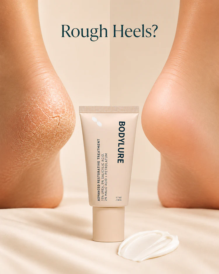 Bodylure™ Foot Rescue Ointment Dry, Rough, Cracked Feet? Give Them the Overnight Rescue They Need.